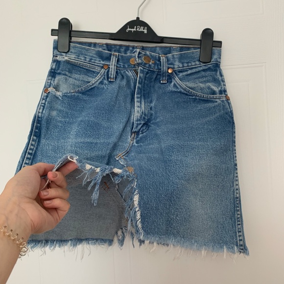 Vintage Wrangler Mini Skirt (reworked) - Picture 2 of 4